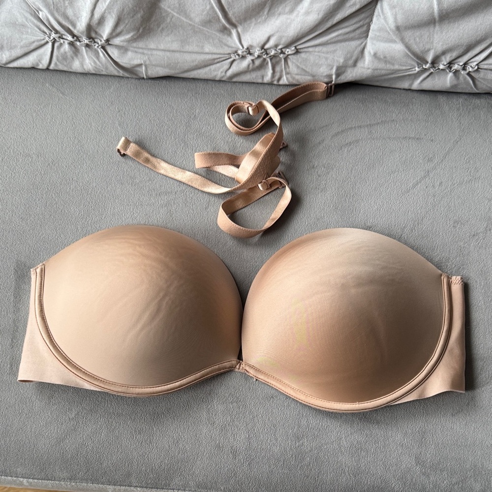 Victoria's Secret Strapless Tan Bra